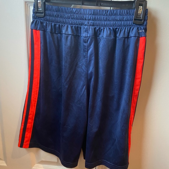 Boys Navy Blue Adidas Shorts YL - Picture 2 of 3